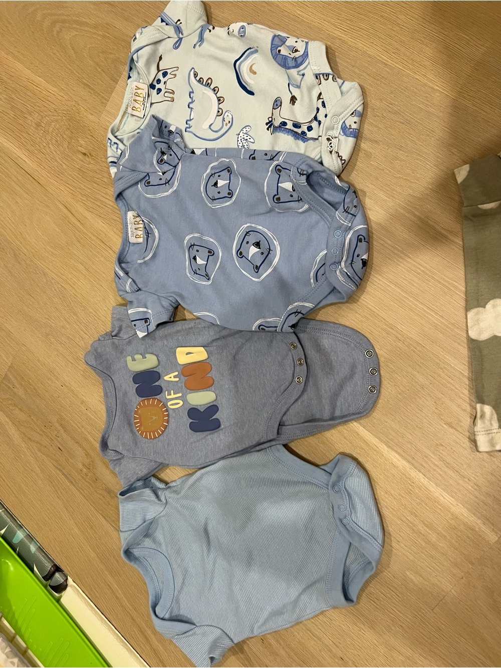 Bundle on 0-3 month baby Blue One-Piece Bodysuits